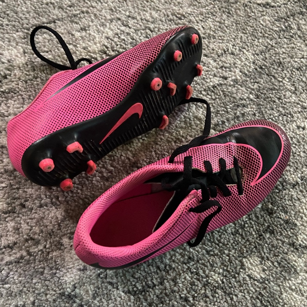 Youth Nike soccer cleats.